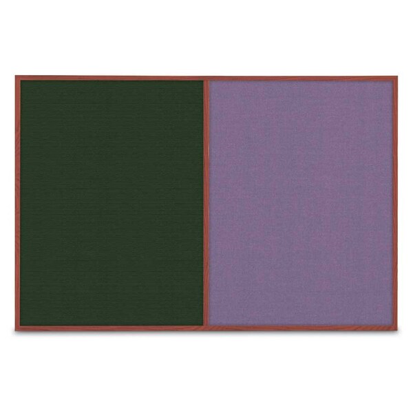 United Visual Products Slim Style Indoor Enclosed Radius Corkbo UVRDS42SB-BRONZE-CORK - main